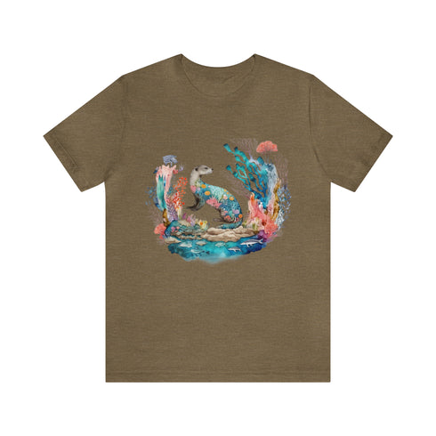 Oceanic Dreams - Short Sleeve Tee Heather Olive